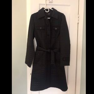 Express black trench coat